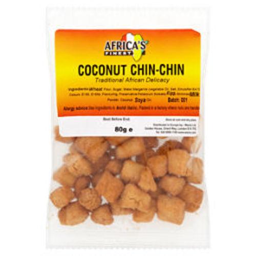 Africas Finest Chin Chin Coconut 80g Box of 12