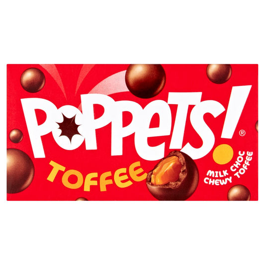 Poppets Chewy Toffee Covered in Milk Chocolate 45g