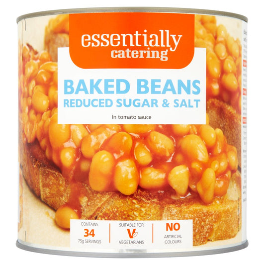 Essentially Catering Baked Beans Reduced Sugar & Salt in Tomato Sauce 2.62kg