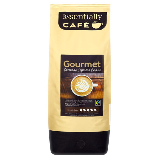 Essentially Café Gourmet Fairtrade Espresso Beans 1kg