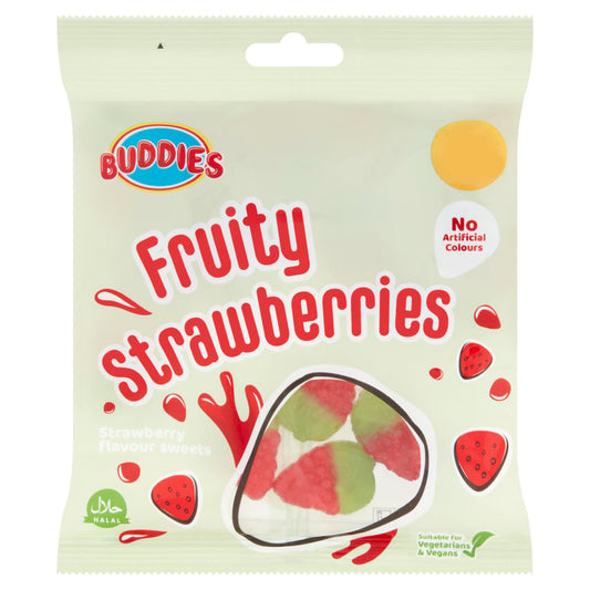 BUDDIES Fruity Strawberries 160g