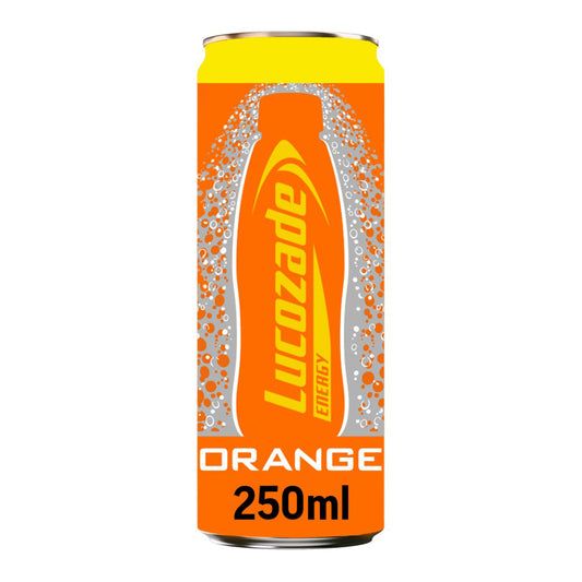 Lucozade Energy Drink Orange 250ml Can