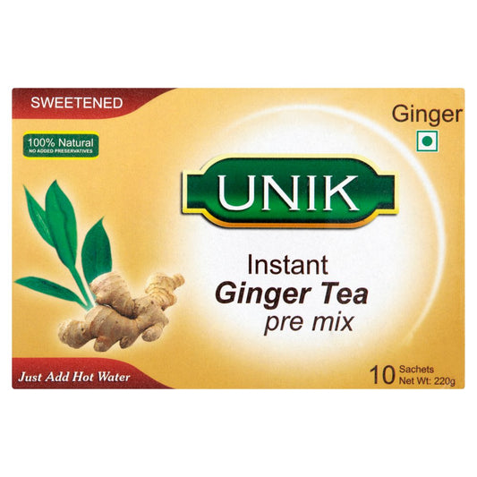 Unik Sweetened Instant Ginger Tea Pre Mix 10 x 22g