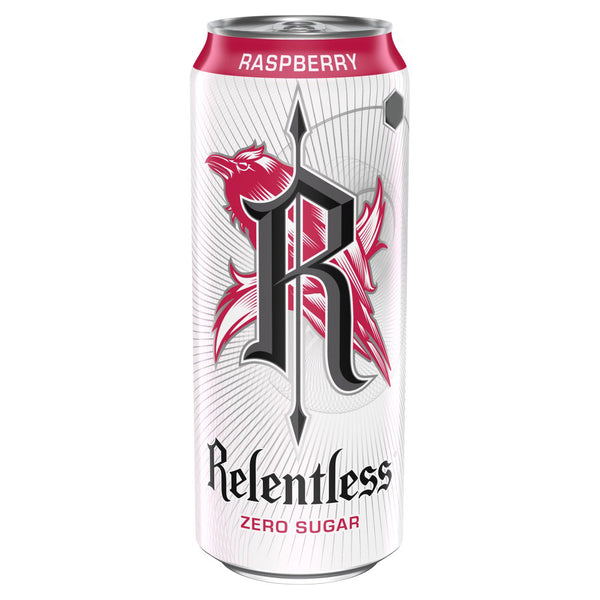 Relentless Raspberry Zero Energy Drink 500ml - My Africa Caribbean