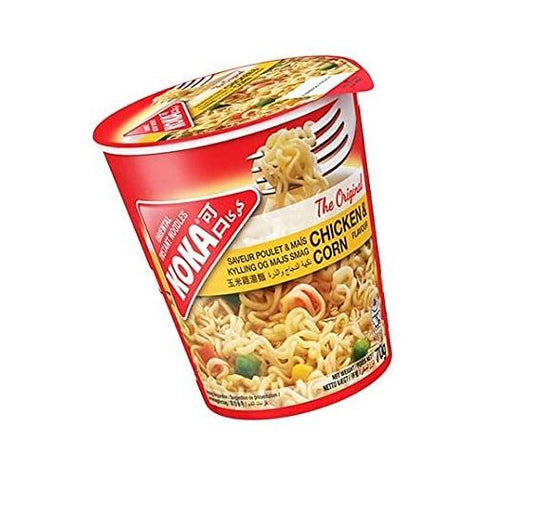 Koka Cup Noodles Chicken and Corn 70g Box of 12