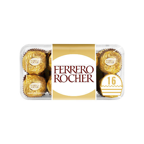 Ferrero Rocher Chocolate Pralines Gift Box of Chocolate 16 Pieces (200g)