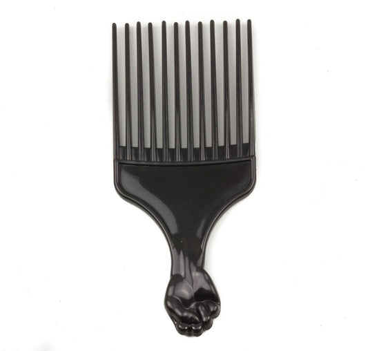 Afro Comb Plastic With Handle