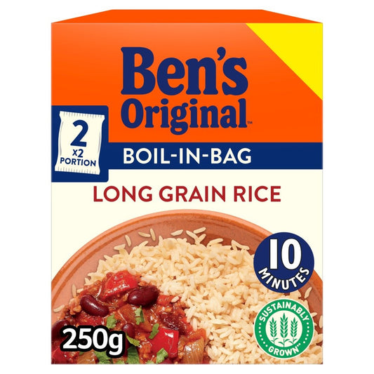 Bens Original Boil In Bag  Long Grain Rice  250g