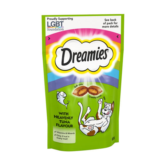 Dreamies Pride Cat Treat Biscuits with Tuna Flavour 60g