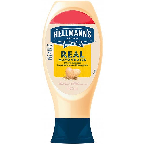 Hellmanns Mayo Squeezy Real 430ml