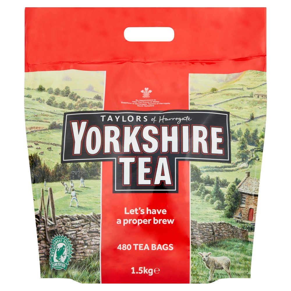 Taylors of Harrogate Yorkshire Tea 480 Tea Bags 1.5kg