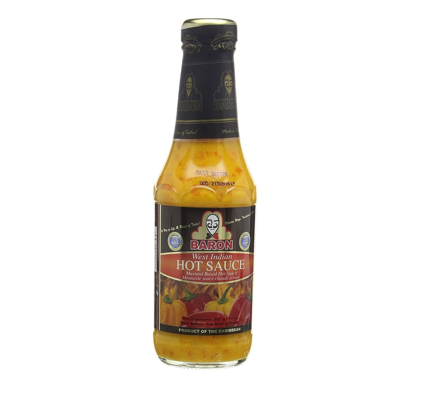 Baron West Indian Hot Sauce 397g Box of 6