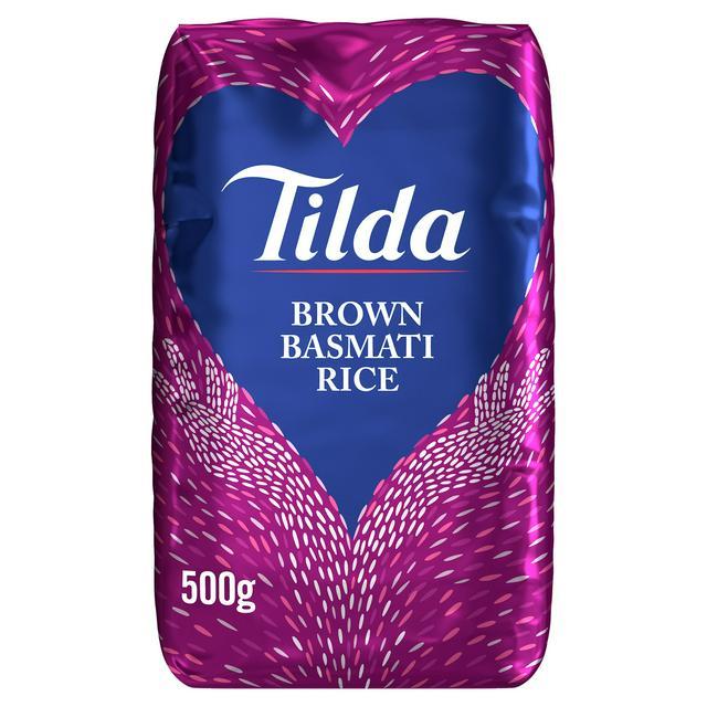 Tilda Brown Basmati Rice 500g Box of 10