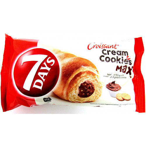 7Days Hazelnut Cream & Cookies Croissant 80g
