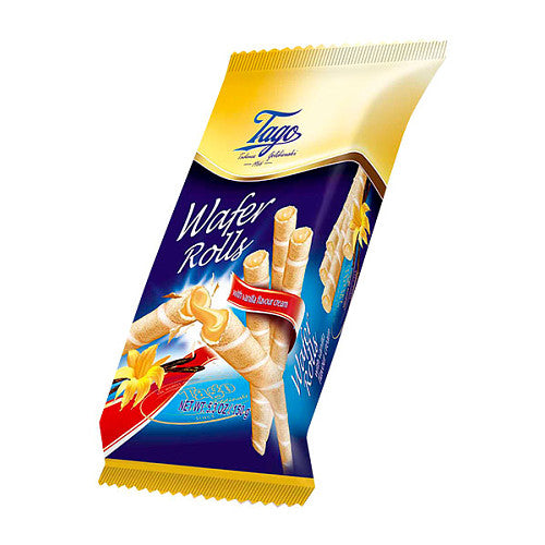 Tago Wafer Rolls Vanilla Cream 150g
