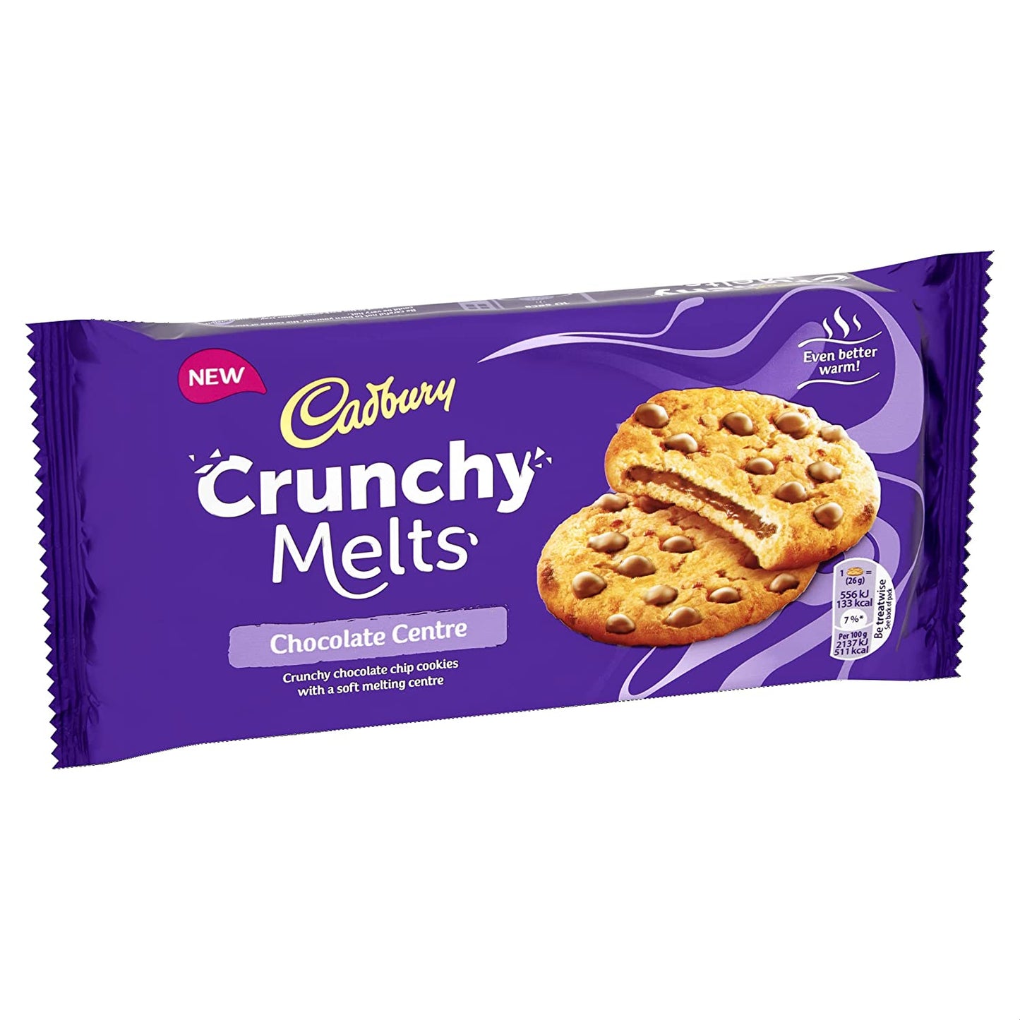Cad Crunchy Melts Chocolate Centre Chocolate Chip Cookies 156g