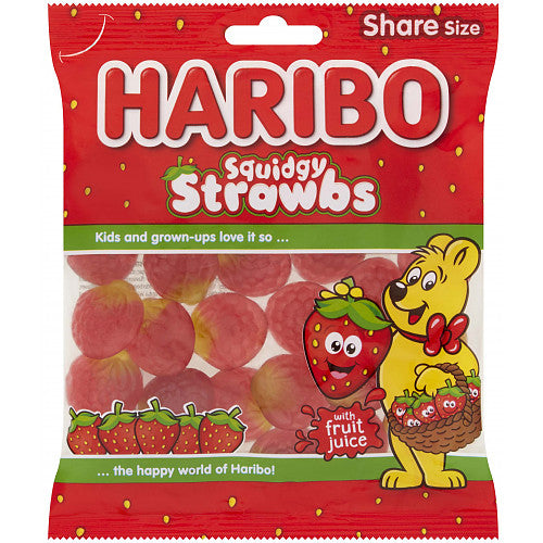 Haribo Squidgy Strawbs 160g