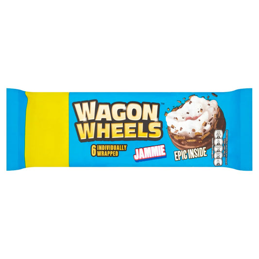Wagon Wheels 6 Individually Wrapped Jammie 228g