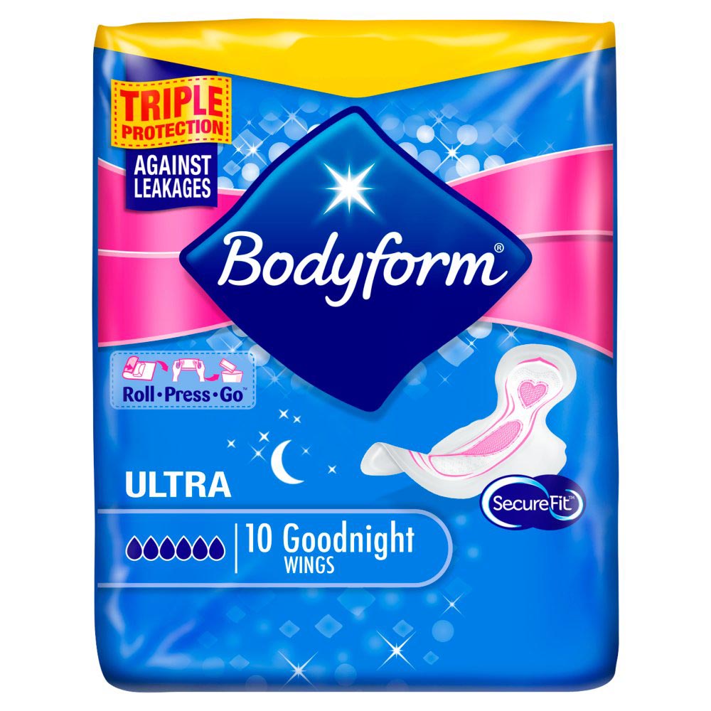 Bodyform Ultra Towels Goodnight Wings 10s
