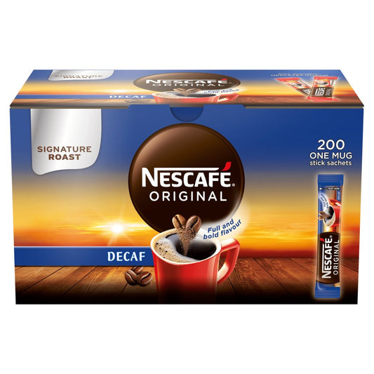 NESCAFÉ Original Decaff Instant Coffee Sachets 200 x 1.8g