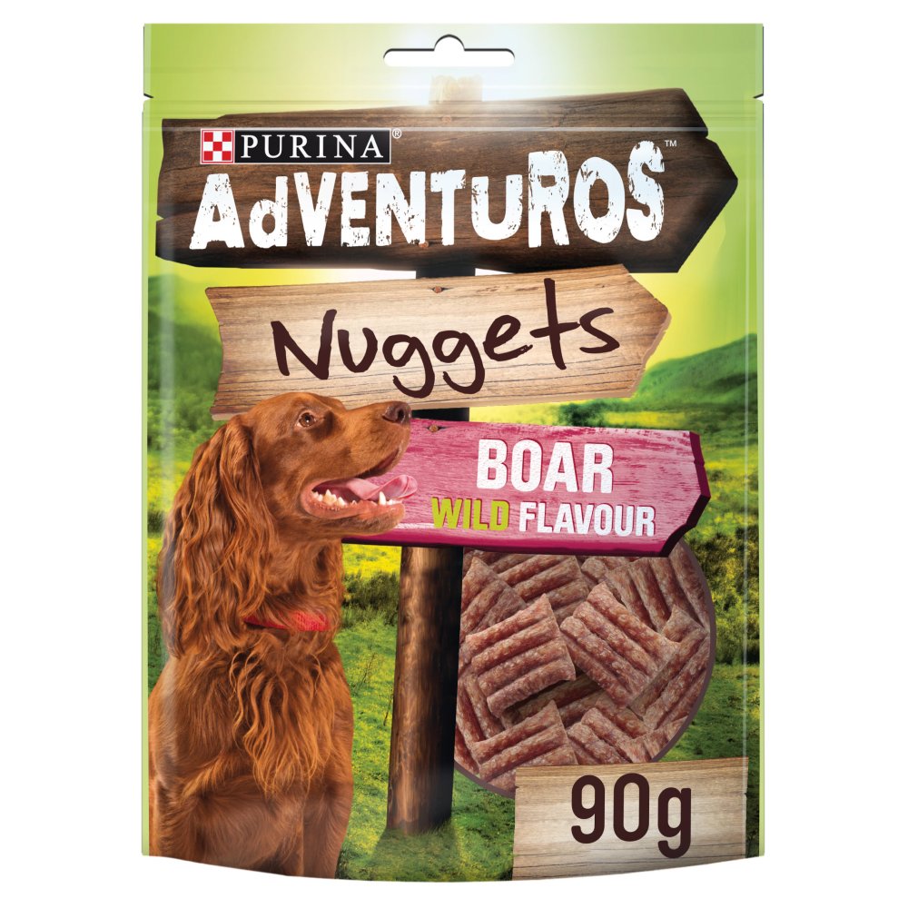 Adventuros Nuggets Dog Treats Boar Flavour 90g