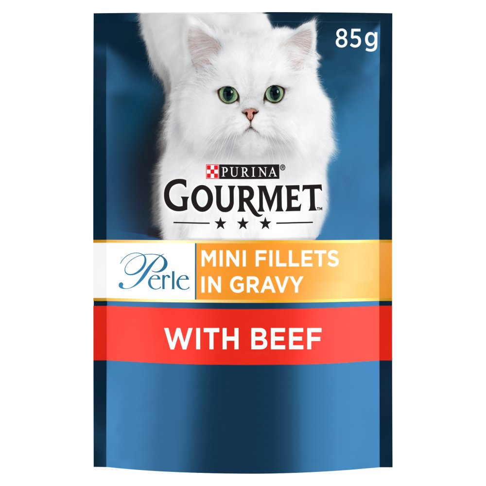 Gourmet Perle Mini Fillets in Gravy with Beef 85g