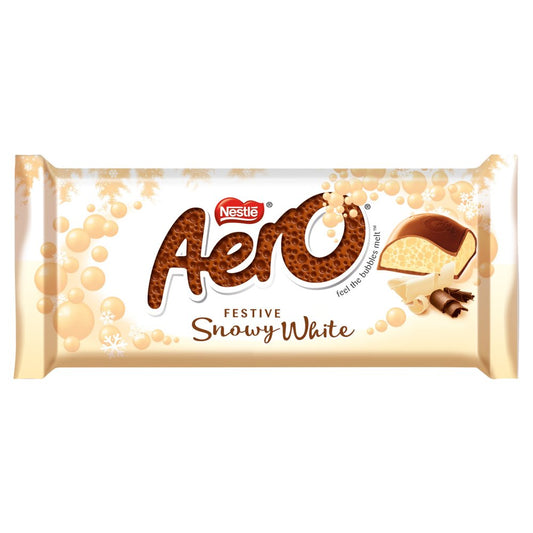 Aero Festive White Milk Chocolate Sharing Bar 90g