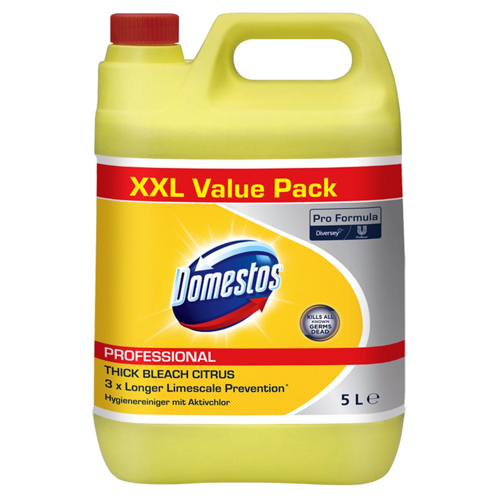 Domestos Pro Formula Professional Thick Bleach Citrus 5L