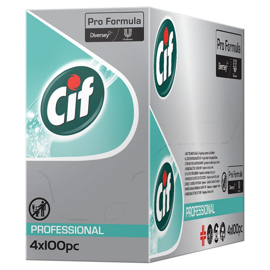 Cif Pro Formula Anti Bacterial Multi Purpose Wipes 100pcs