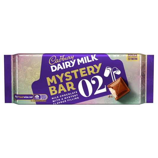 Cad Dairy Milk Mystery Bar 02 Milk Chocolate with a Mystery Flavour Filling 170g