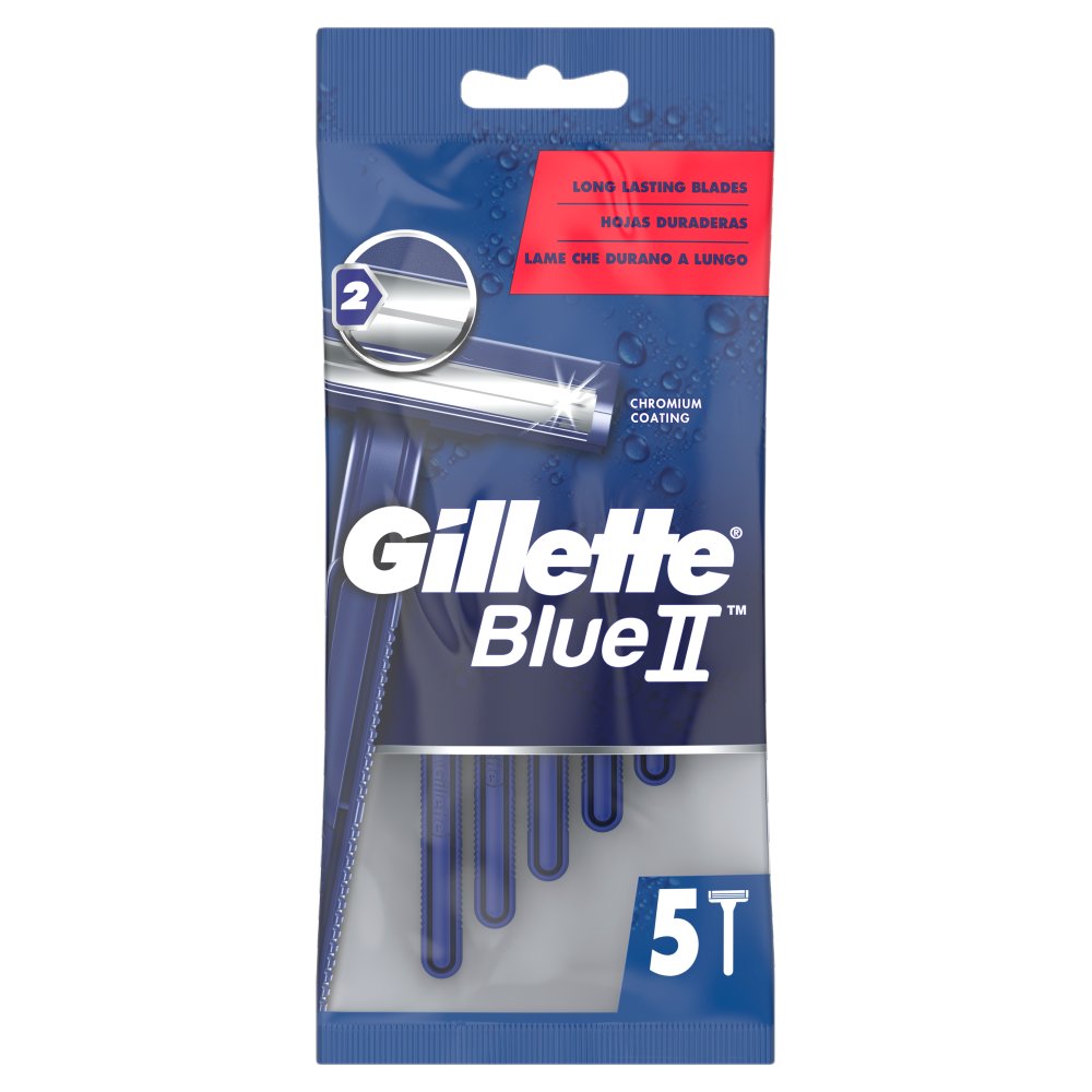 Gillette BlueII Men's Disposable Razors 5s