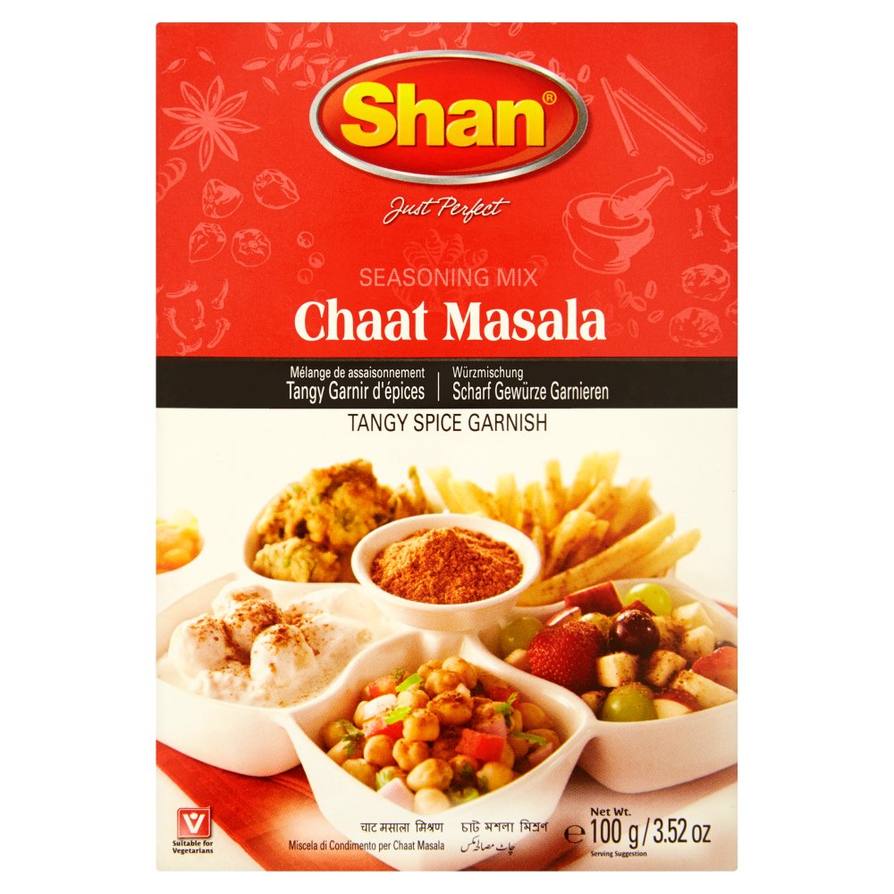 Shan Chaat Masala Tangy Spice Garnish Seasoning Mix 100g