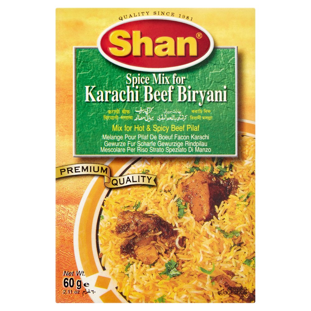 Shan Spice Mix for Karachi Beef Biryani 60g