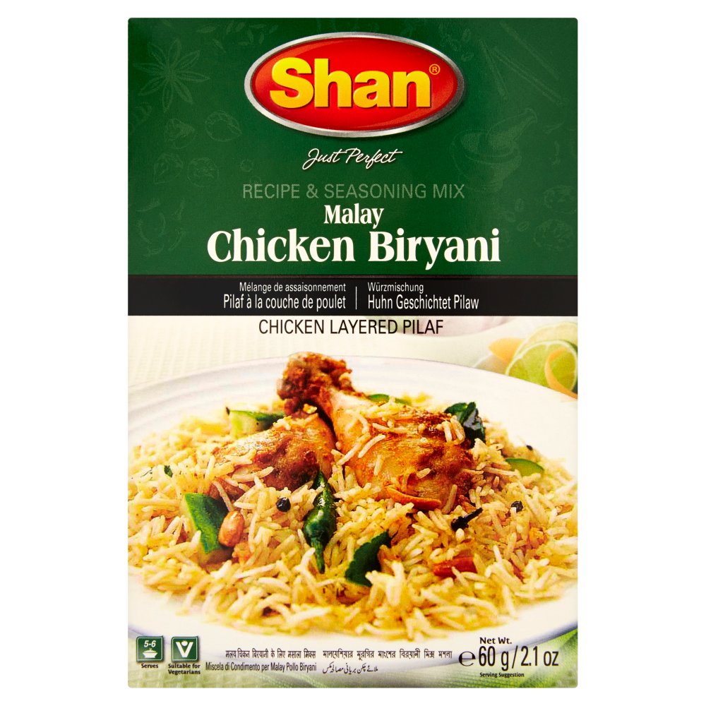 Shan Malay Chicken Biryani Recipe & Seasoning Mix 60g