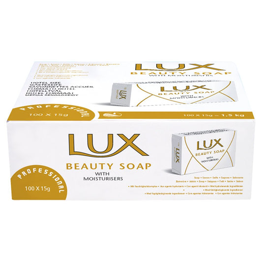 Lux Professional Beauty Soap with Moisturisers 100 x 15g (1.5kg)