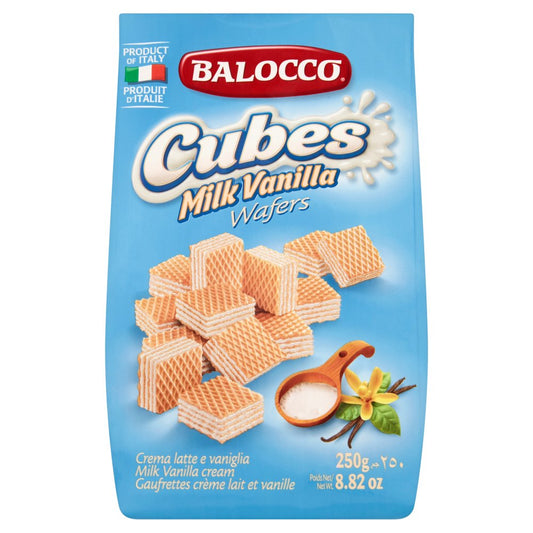 Balocco Cubes Milk Vanilla Wafers