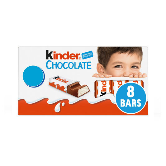 Kinder Chocolate Small Bars  Multipack 8 x 12.5g (100g)