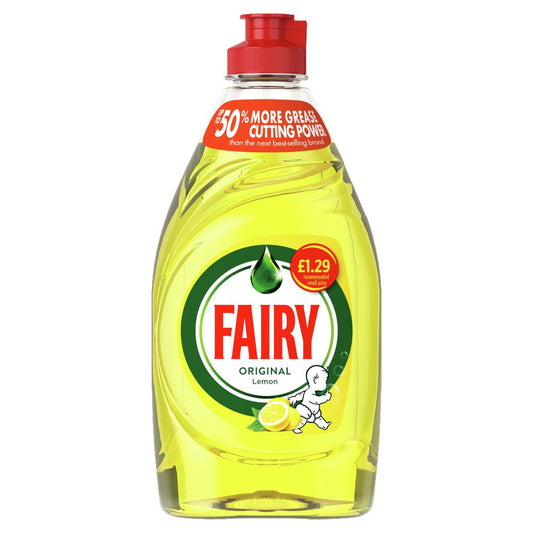 Fairy Lemon Washing Up Liquid with LiftAction 383 ml