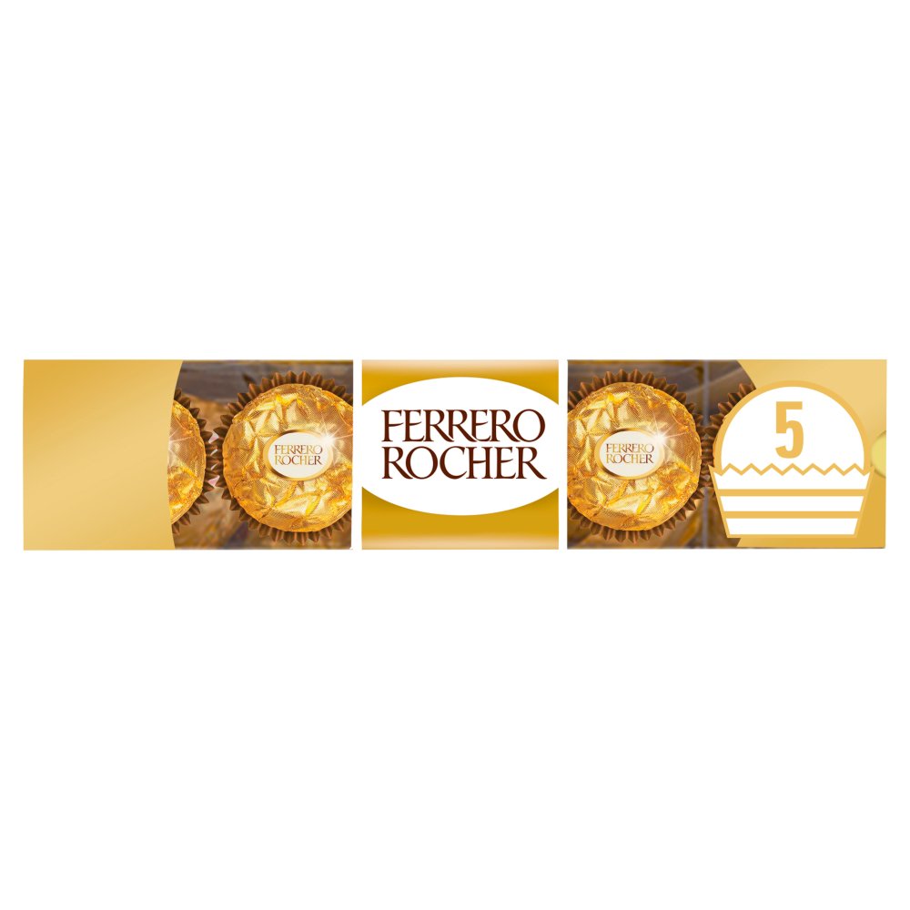 Ferrero Rocher Chocolate Pralines Treat Pack 5 Pieces (62.5g)