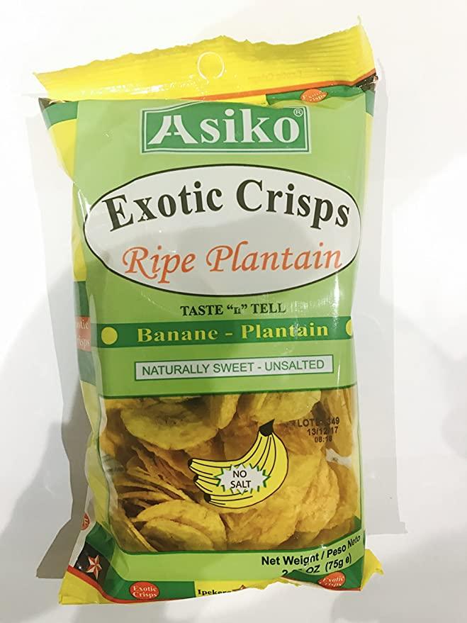 Exotic Plantain Chips Natrural 75g Box of 30