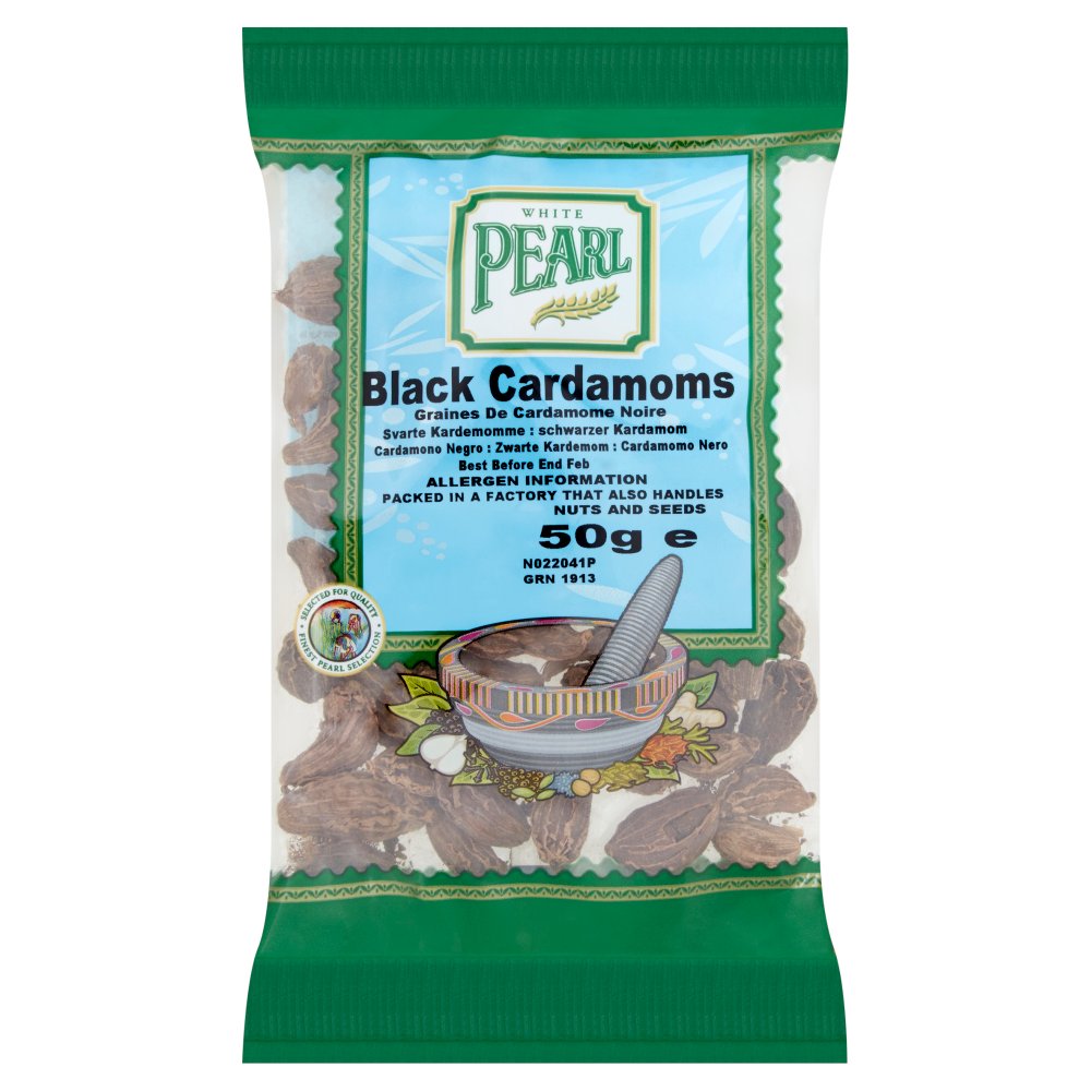 White Pearl Black Cardamoms 50g