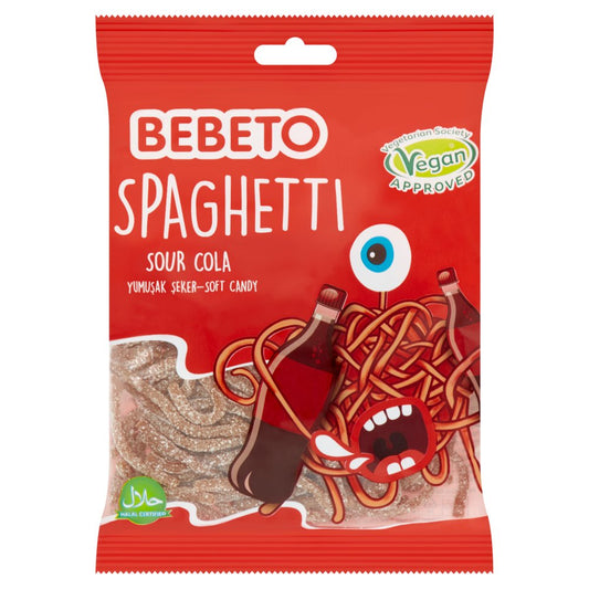 Bebeto Spaghetti Sour Cola Soft Candy 70g