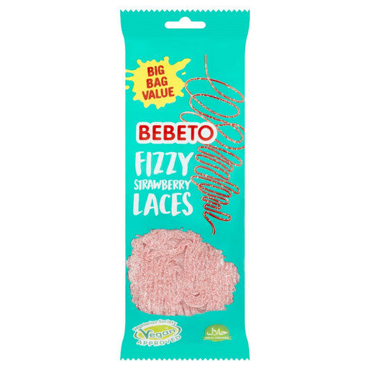 Bebeto Fizzy Strawberry Laces 200g