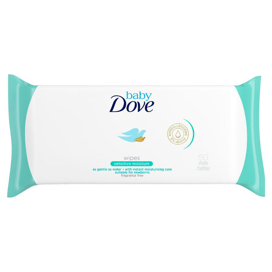 Baby Dove Sensitive Moisture Wipes 50