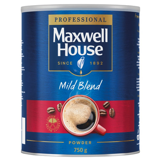 Maxwell House Mild Instant Coffee Tin 750g