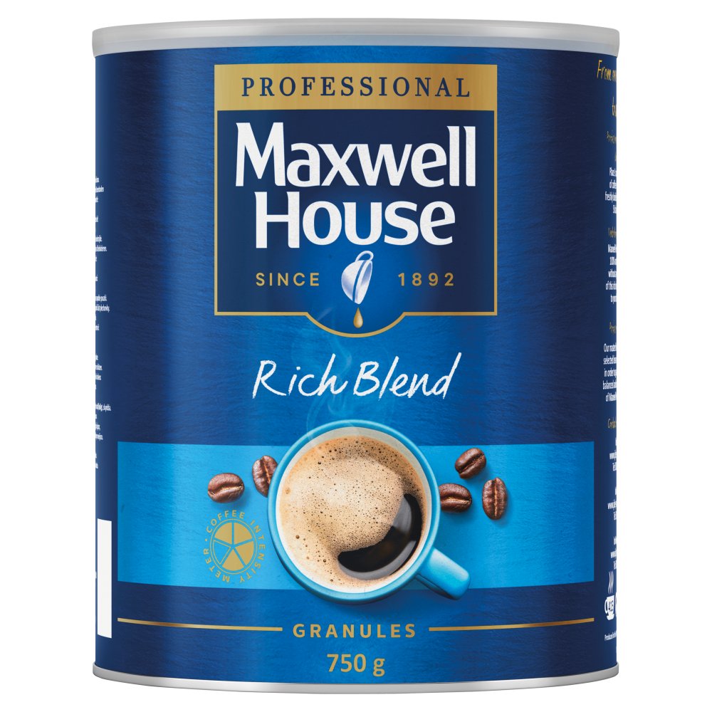 Maxwell House Rich Instant Coffee Tin 750g