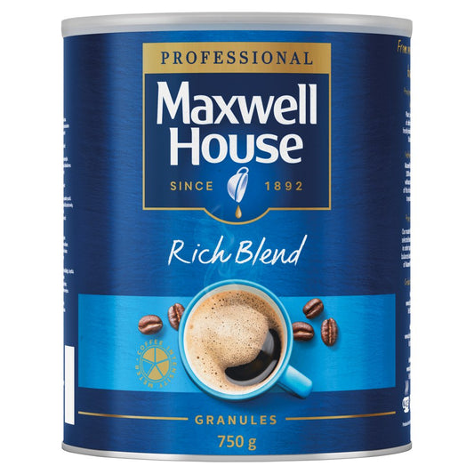 Maxwell House Rich Instant Coffee Tin 750g