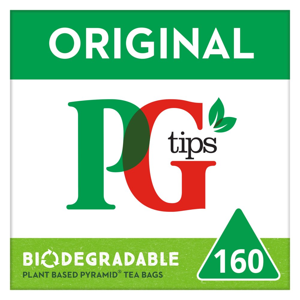 PG tips Original Biodegradable Tea Bags 160