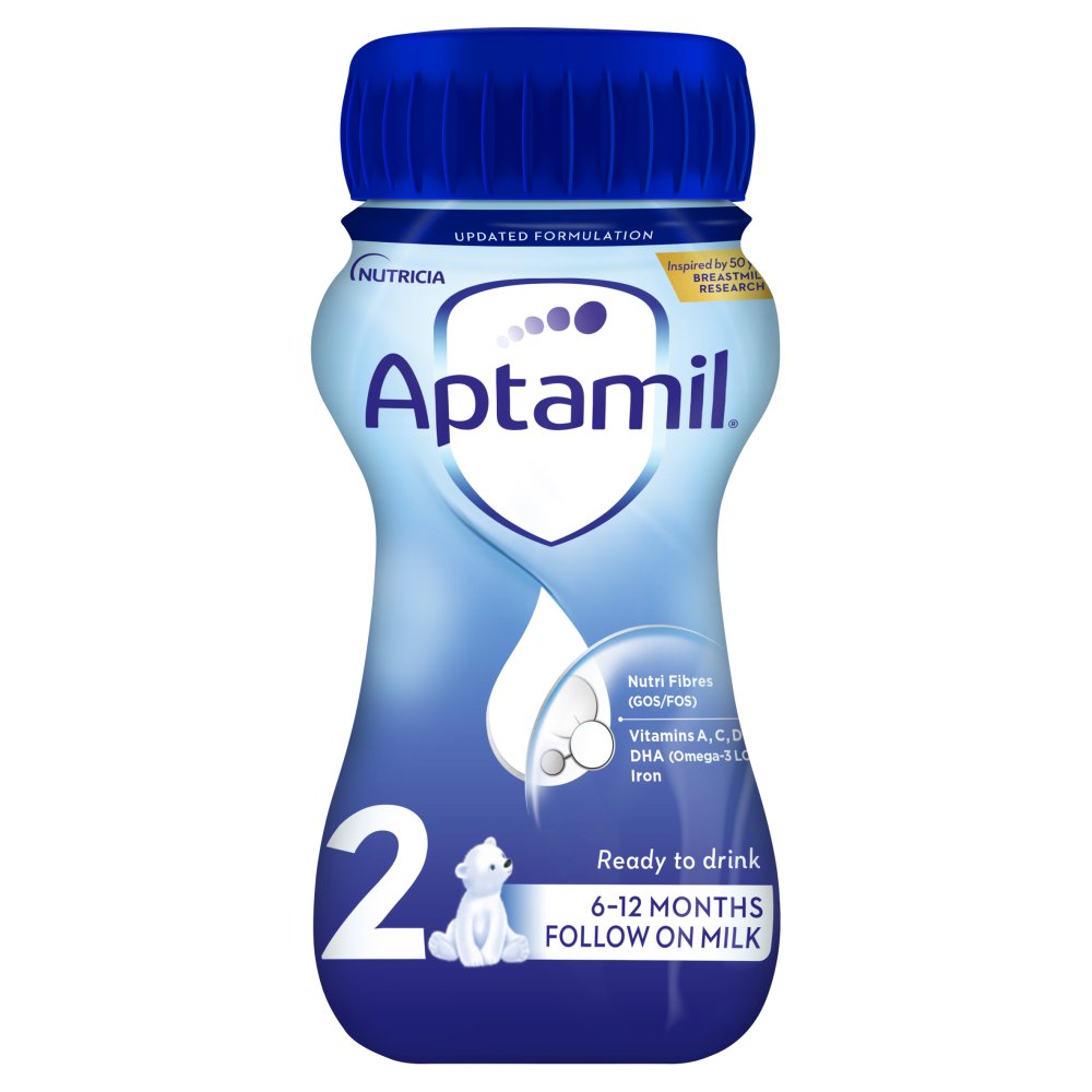 Aptamil 2 Follow On Baby Milk Formula 6-12 Months 200ml