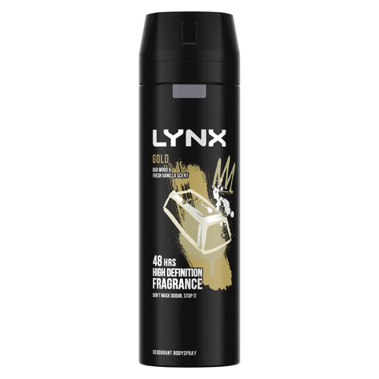 Lynx Aerosol Bodyspray Gold 200ml